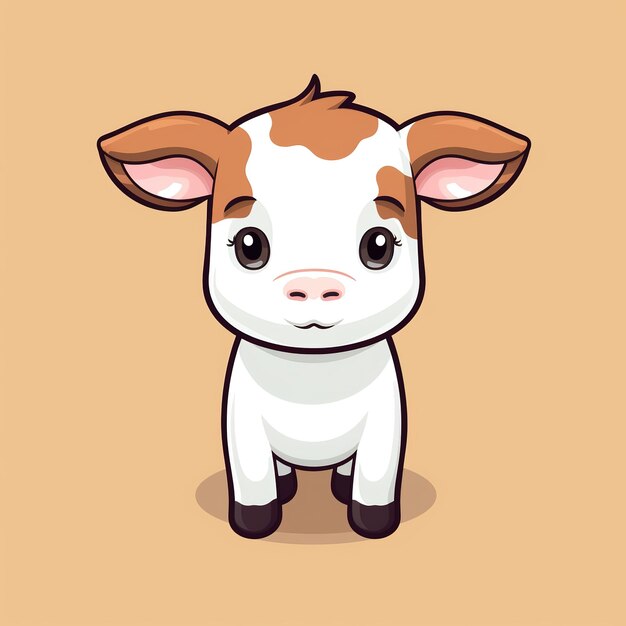 Adorable cow character