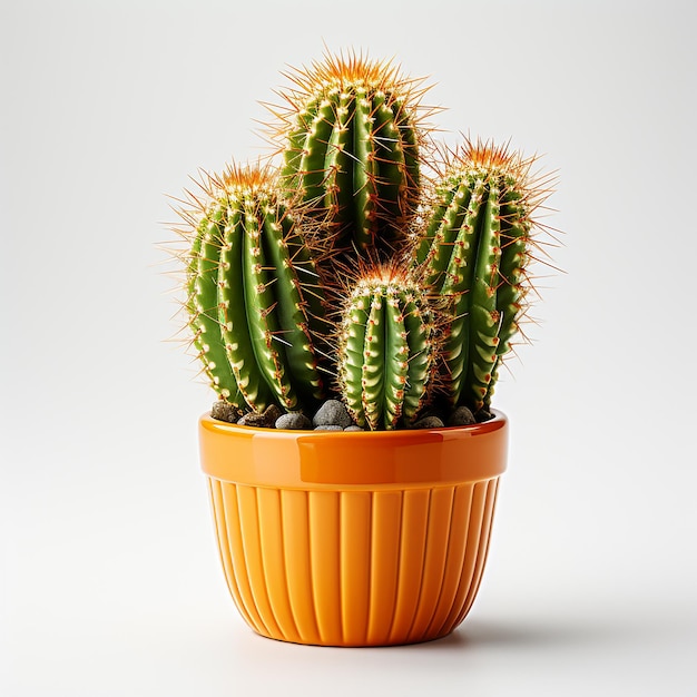 사랑스러운 사막 매력 색 배경에 비에 귀여운 미니 3D 투스 식물