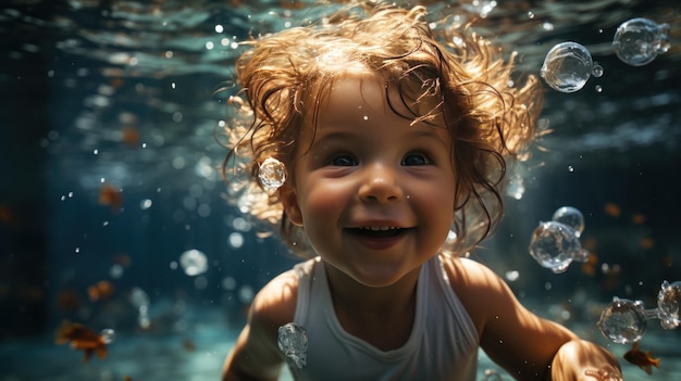Photo adorable dive wonder created with generative ai