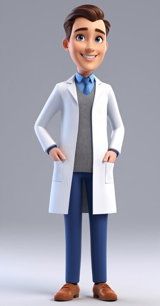 Adorable doctor 3D Character