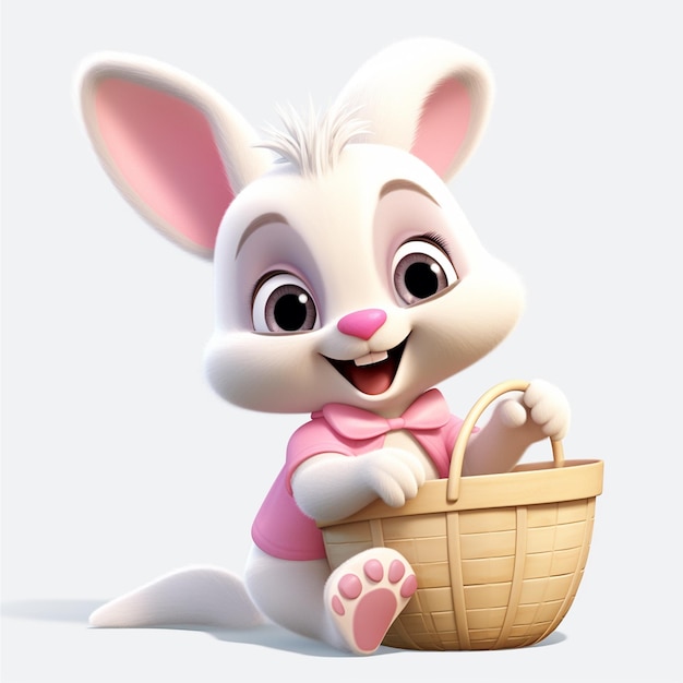 Adorable Easter Bunny cartoon