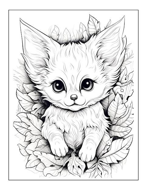 Adorable Fantasy Animals Coloring Pages