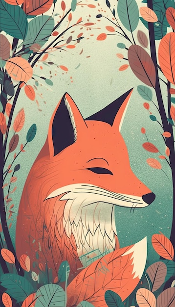 Adorable Fox Agenda Cover for Inspiration and Organization