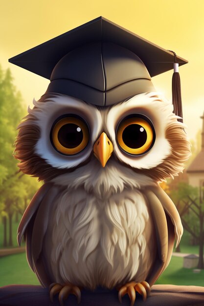 adorable graduation owl