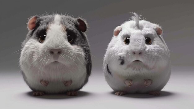 Adorable Guinea Pigs Portraits