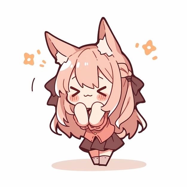 chibi anime fox girl