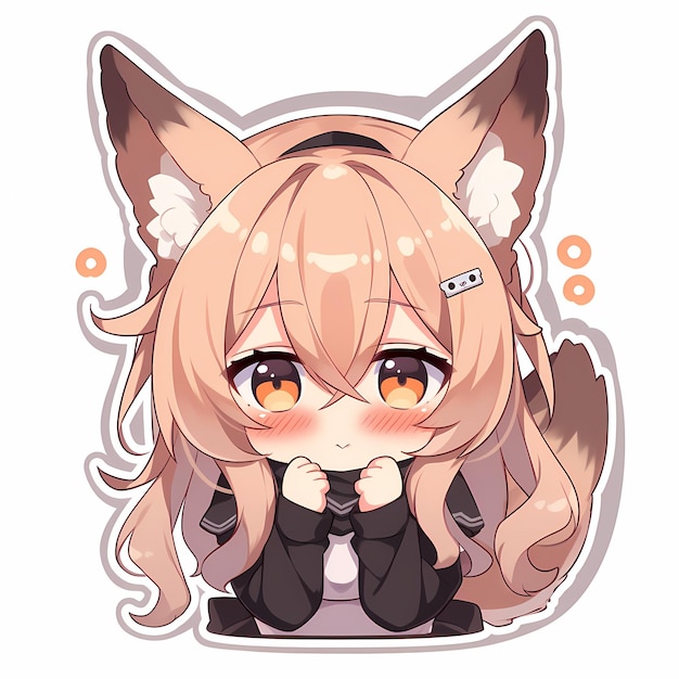 chibi anime fox girl