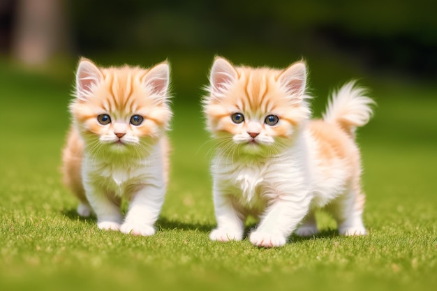 Adorable little kitten A bunch of kittens Adventures of a cute little kitten Generative AI