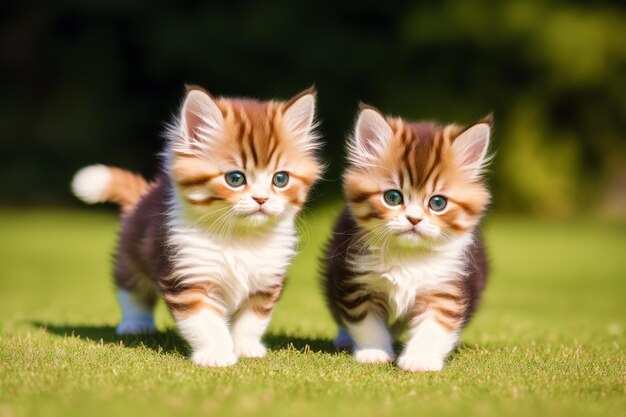 Adorable little kitten A bunch of kittens Adventures of a cute little kitten Generative AI