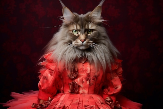 Adorable Maine Coon Cat Captured by Erik Madigan Heck and Paolo Generative AI
