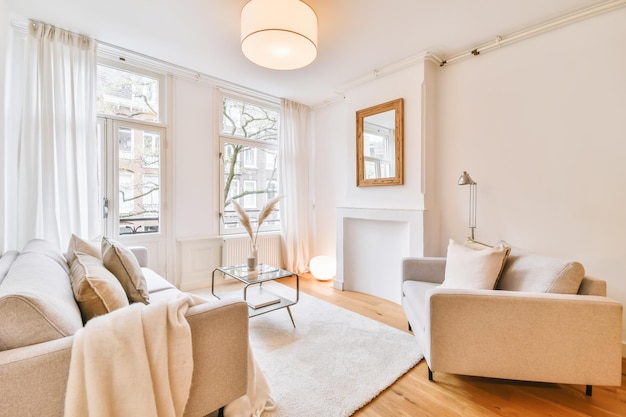 Adorable minimalist living room