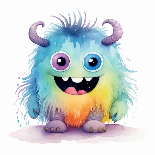 Adorable Monster Illustration Delightful Magic