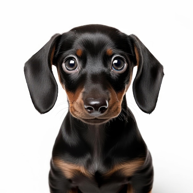 Adorable Portrait of Baby Dachshun Puppy Dog AI Generated