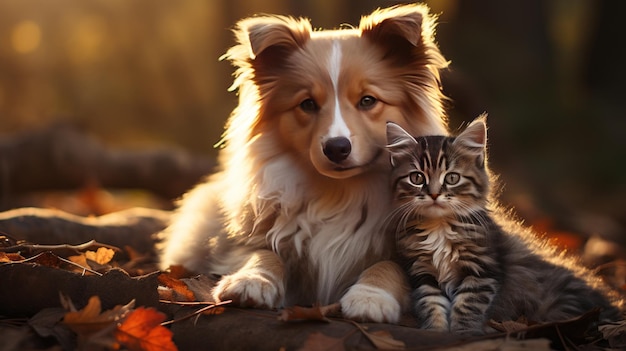 The adorable relationship between dogs and cats that can coexist harmoniously