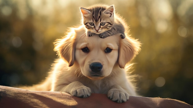 The adorable relationship between dogs and cats that can coexist harmoniously