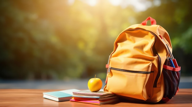 Adorable Schoolchild Backpack Filled with Essential Supplies