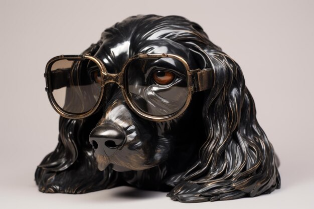 Adorable Spaniel breed dog summer hat Generate Ai