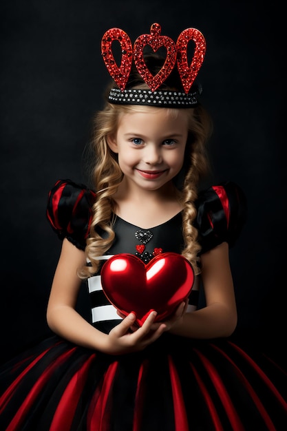 Adorable Villain Fantasy Little Girl's Playful Costume