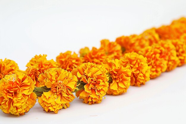Photo adorn your home with vibrant rosh diwali marigold generative ai