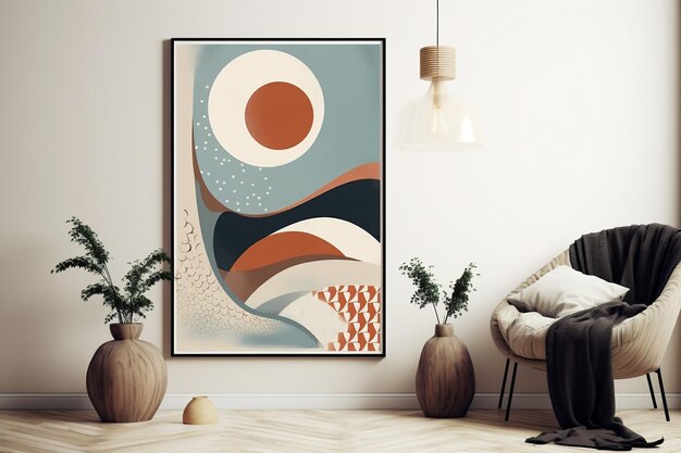 Adorning Spaces with Boho Wall Art Generative Ai