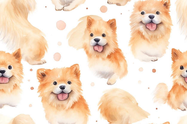 Adorning with Adorables Watercolor Pups in All Their Charm Sunny Days and Happy Paws Watercolor Dog