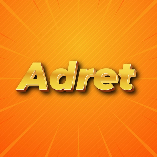 Adret Text effect Gold JPG attractive background card photo confetti