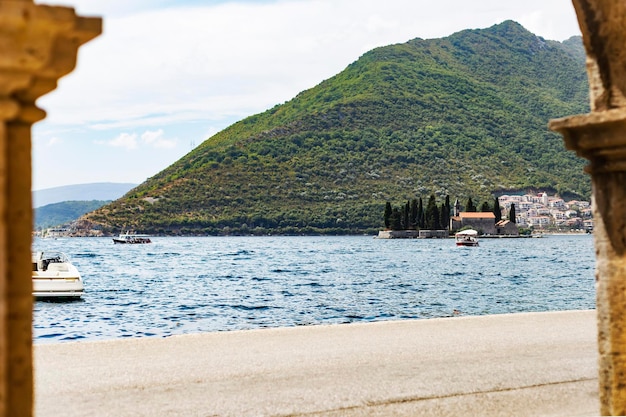 Adriaticsea sea and mountain views