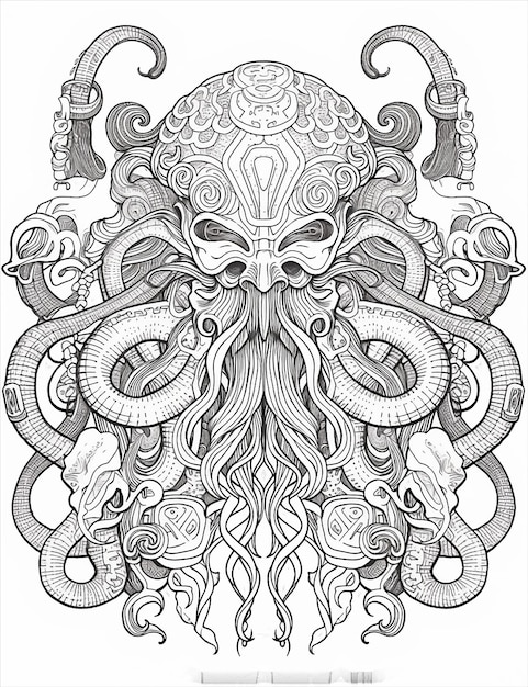 An adult coloring book pages skull tattoo adult ink and paint