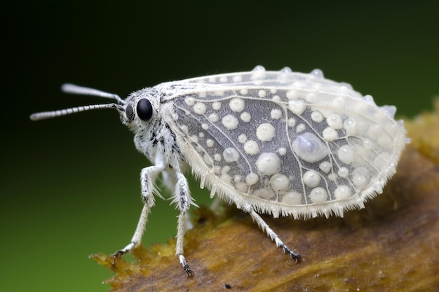 Adult small planthopper insect