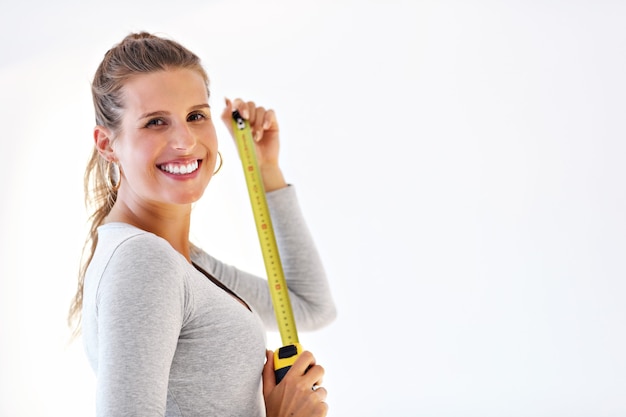 adult woman doing home improvements