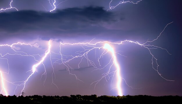 Advance lightning effects and lighting thunderstorms and lightning electricity on the sky