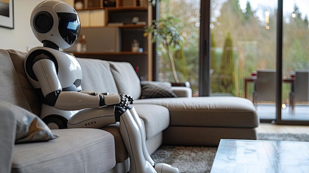 An advanced AI robot assisting in household chores in a ... Circuit Diagram