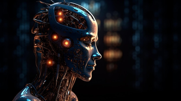 深層学習アルゴリズムを使用した将来の技術的特異点の上昇に対応した高度な人工知能 生成 AI