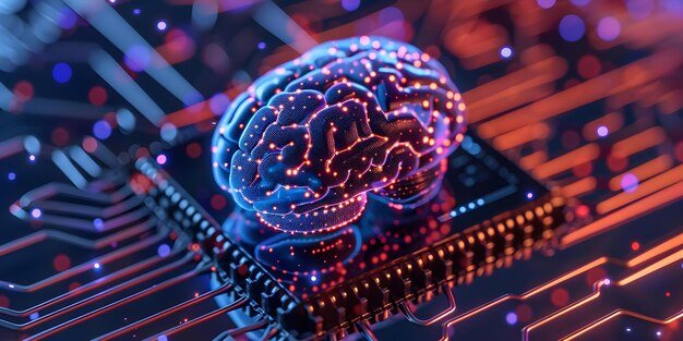 advanced brain chip operating system with predictive analytics nanofabric sensors and mri compatibility concept advanced technology brain chip predictive analytics nanofabric sensors