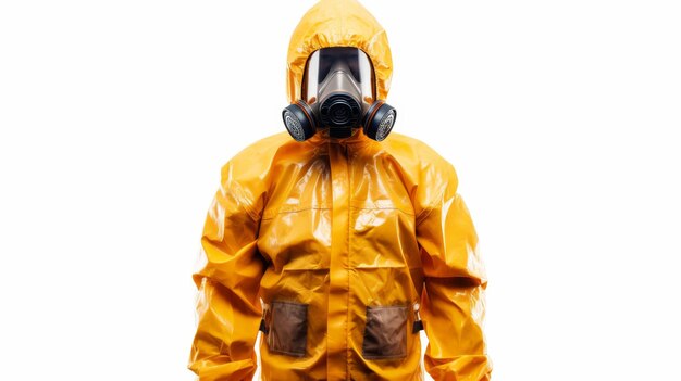 Advanced Hazmat Protection on White Background