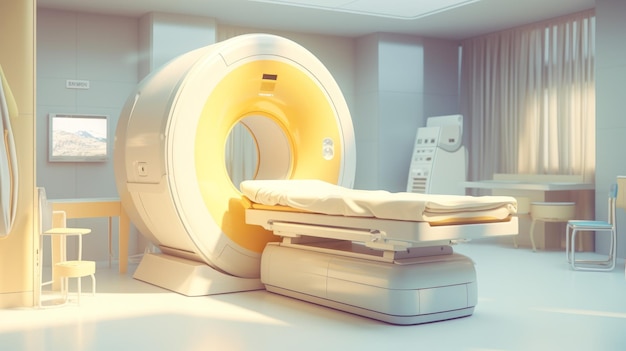 Advanced mri or ct scan medical diagnosis machine at hospital lab