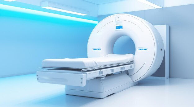 사진 병원 실험실에서 첨단 mri 또는 ct 스캔 의료 진단 기계