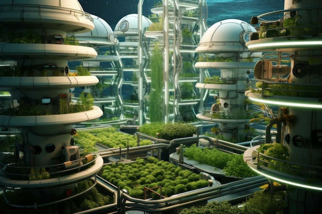 Advanced space agriculture and farming future