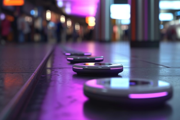 Advanced wireless charging infrastructure in public places AI generated