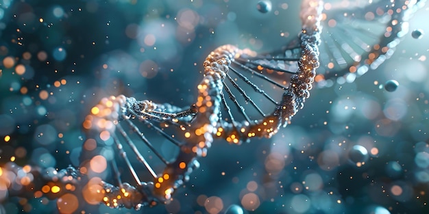 Advancements in Biomedical Research through DNA Double Helix Structure Technology Concept Biomedical Research DNA Double Helix Advancements Technology Genetics