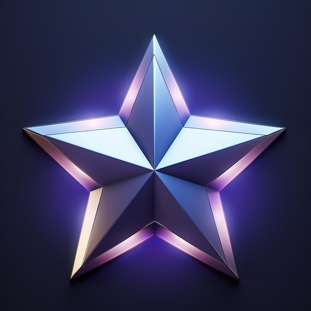 Advent Star Symbol 3D Icon Logo achtergrond behang