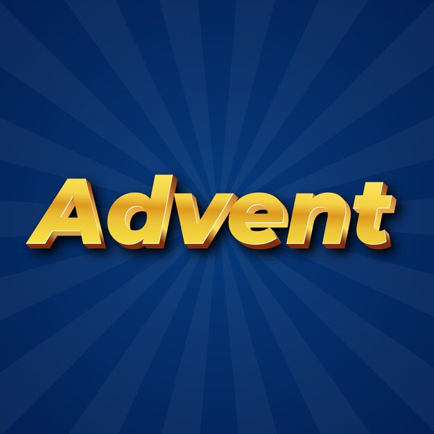 Advent Teksteffect Gouden JPG aantrekkelijke achtergrondkaart fotoconfetti