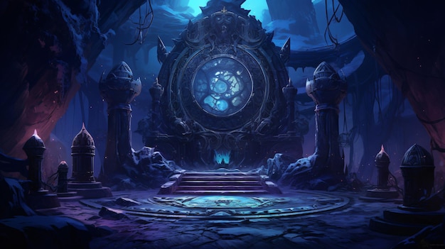 Adventure background in the hidden artifact hunt