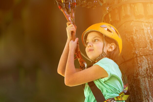 Adventure climbing high wire park