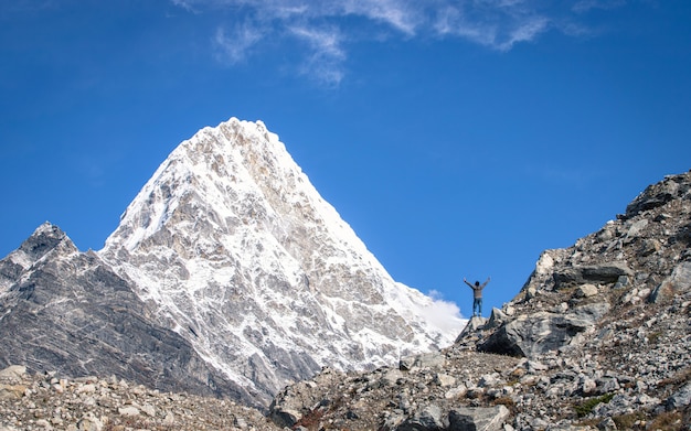 adventure Mount Kang Nachugo at Dolakha, Nepal`