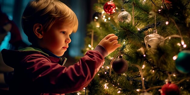 The adventures of children who decorate a Christmas tree for the holiday
