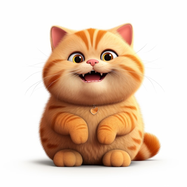 The Adventures of Chubby Orange A Cheerful British Cartoon Cat in a Cute 3D Painting