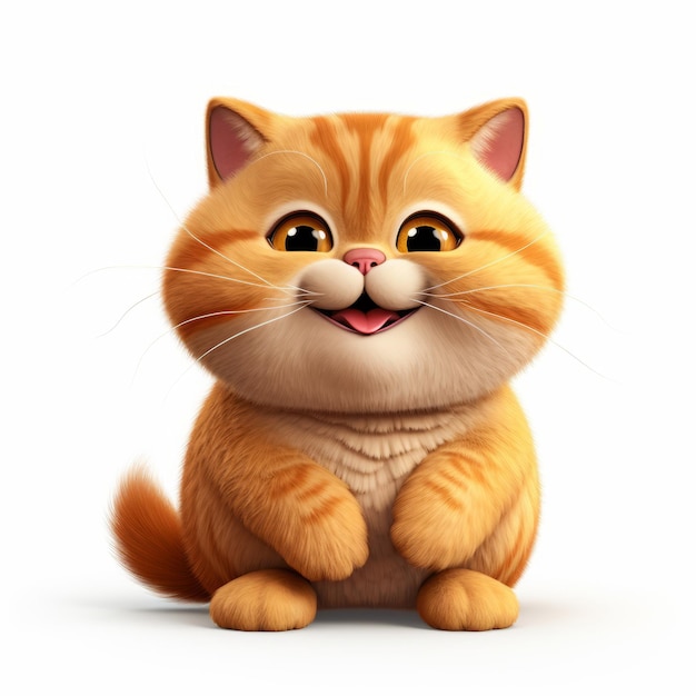 The Adventures of Chubby Orange A Cheerful British Cat with a Cute Cartoonish Design A Delightful