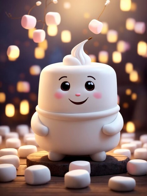 Foto avventure di uno sciocco marshmallow