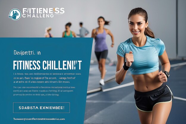 Advertentie voor inschrijving op een fitnesswedstrijd